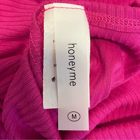 Honeyme Fuchsia Ribbed Cardigan - Picture 6 of 6